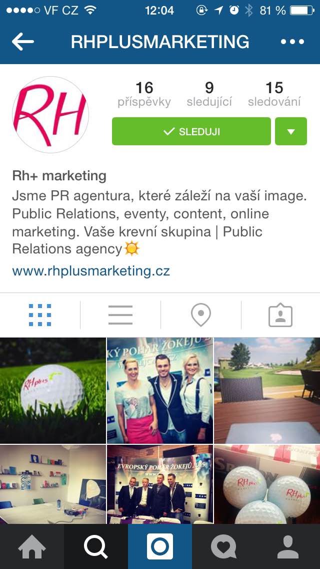 Jak založit Instagram za pár vteřin? • Rh+ marketing